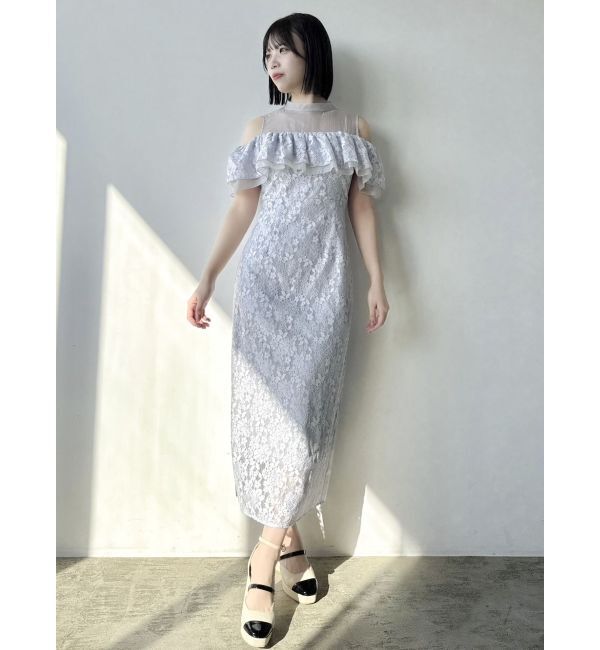 dazzlin「【藤井サチコラボ】オフショルレースドレス」|ドレス|