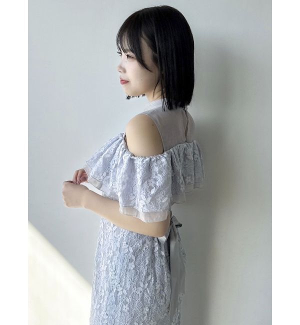 dazzlin「【藤井サチコラボ】オフショルレースドレス」|ドレス|