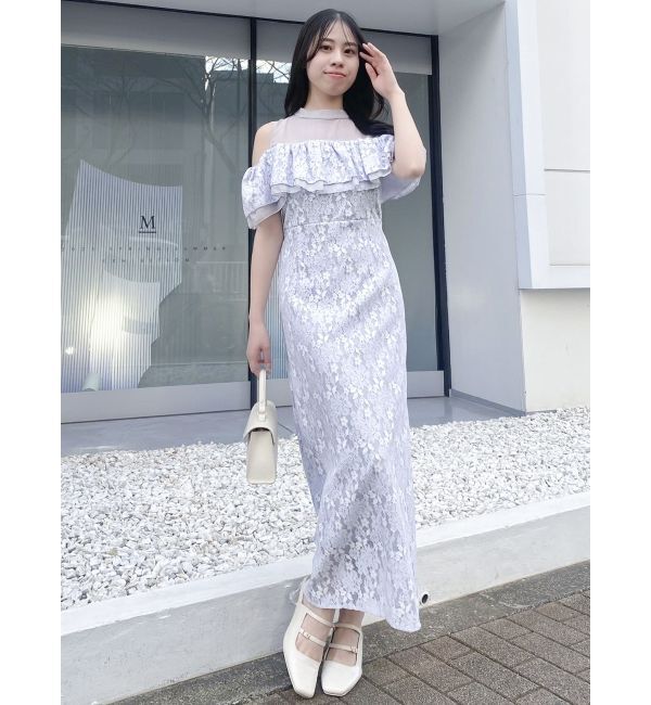 dazzlin「【藤井サチコラボ】オフショルレースドレス」|ドレス|