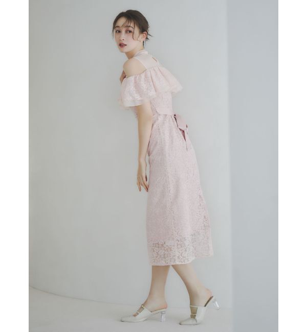 dazzlin「【藤井サチコラボ】オフショルレースドレス」|ドレス|