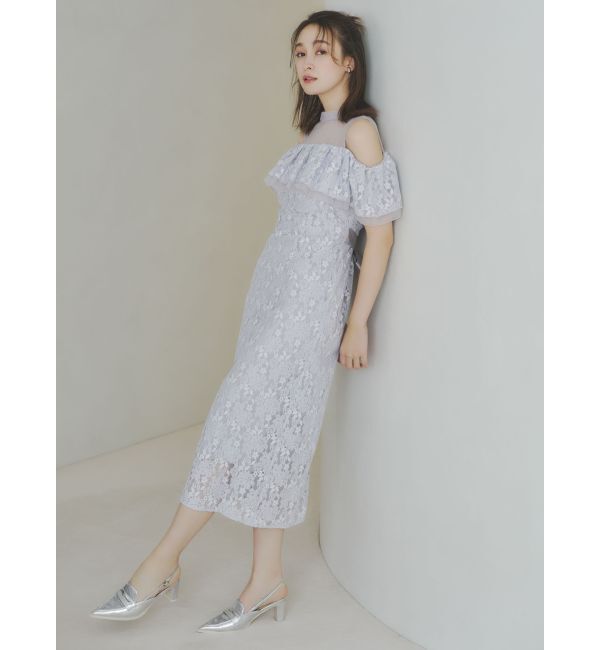 dazzlin「【藤井サチコラボ】オフショルレースドレス」|ドレス|
