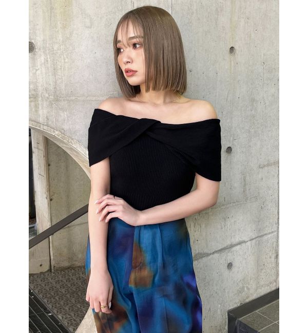 MURUA「オフショルダーツイストニット」|ニット・セーター|