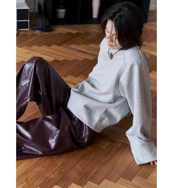 Ungrid「【Htage】パワーショルダーバックデザインスウェット」|スウェット・ジャージ|