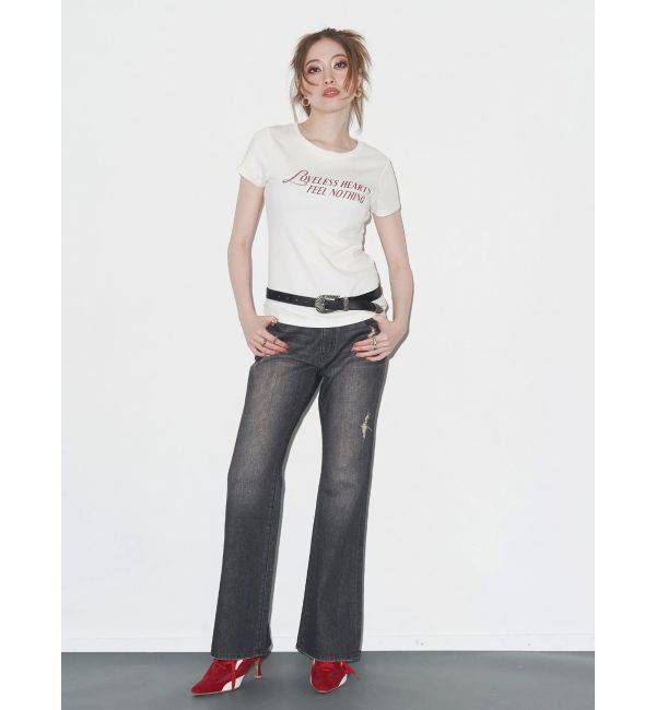 EVRIS「タイトグラフィックTシャツ」|Tシャツ・カットソー|
