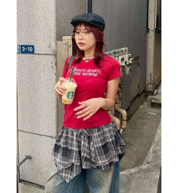 EVRIS「タイトグラフィックTシャツ」|Tシャツ・カットソー|