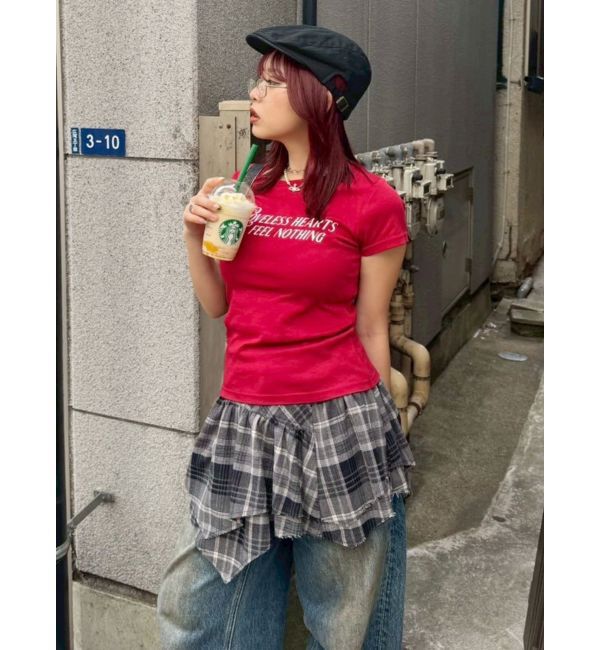 EVRIS「タイトグラフィックTシャツ」|Tシャツ・カットソー|