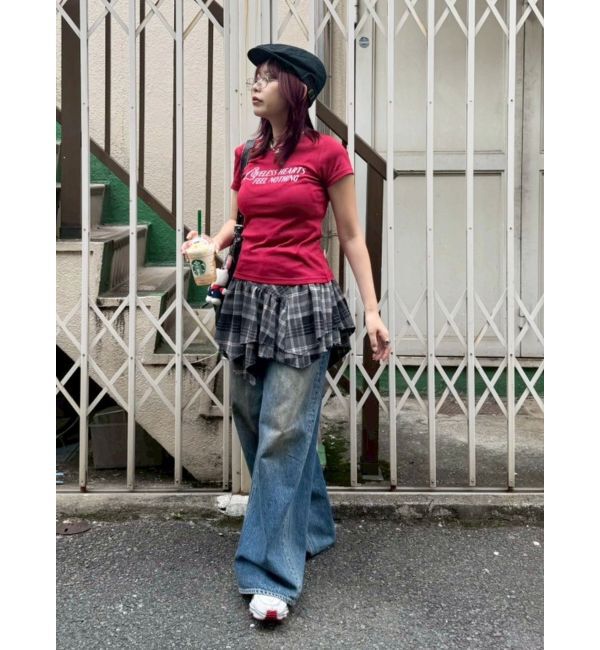 EVRIS「タイトグラフィックTシャツ」|Tシャツ・カットソー|
