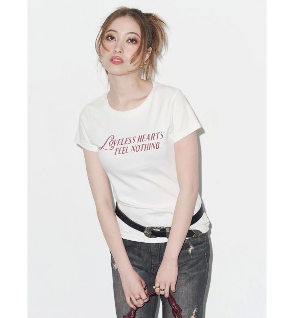 EVRIS「タイトグラフィックTシャツ」|Tシャツ・カットソー|