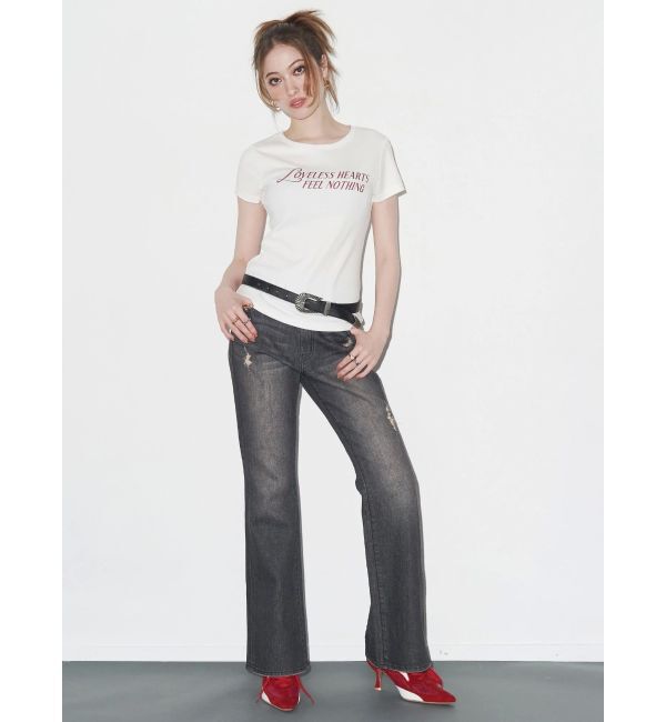 EVRIS「タイトグラフィックTシャツ」|Tシャツ・カットソー|