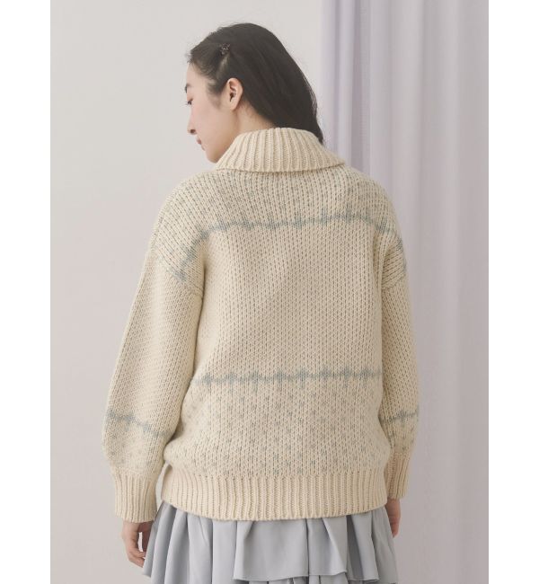 merry jenny「bear cowichan knit」|カーディガン|