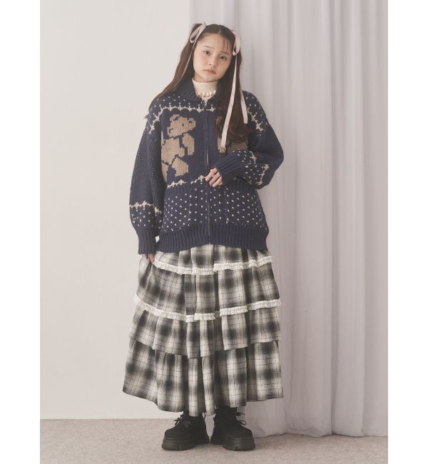 merry jenny「bear cowichan knit」|カーディガン|