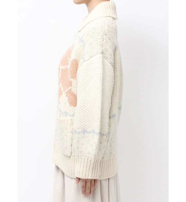 merry jenny「bear cowichan knit」|カーディガン|