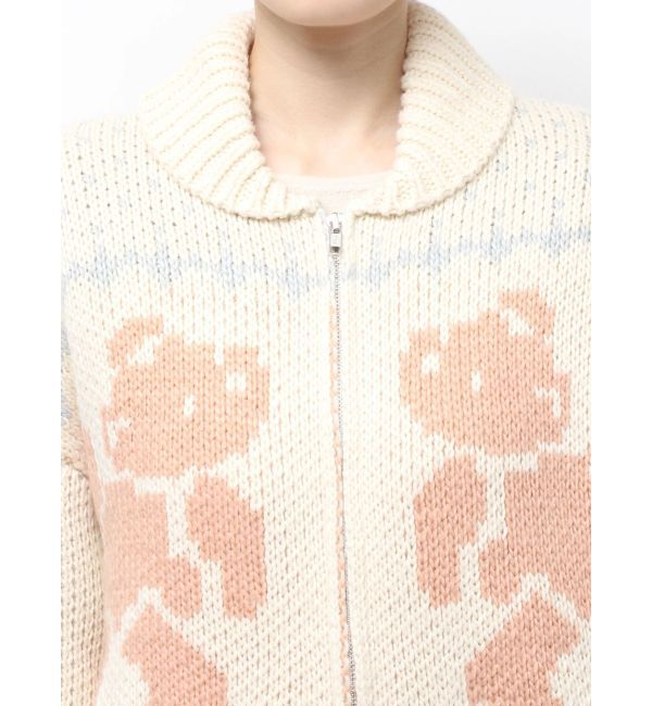 merry jenny「bear cowichan knit」|カーディガン|