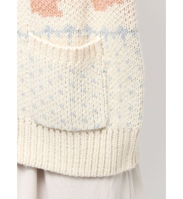 merry jenny「bear cowichan knit」|カーディガン|