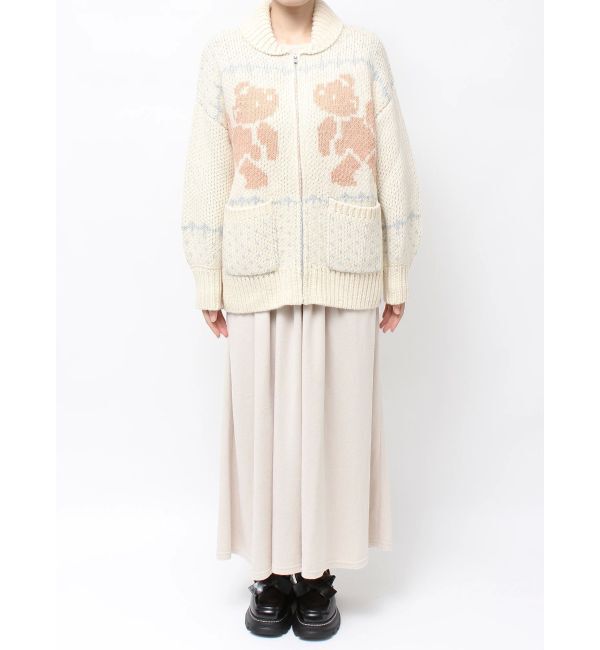 merry jenny「bear cowichan knit」|カーディガン|