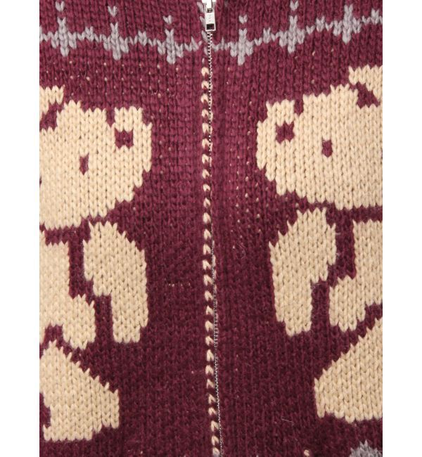merry jenny「bear cowichan knit」|カーディガン|
