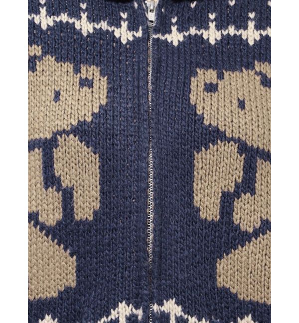 merry jenny「bear cowichan knit」|カーディガン|