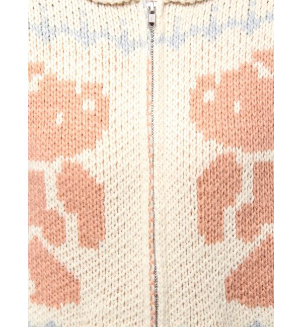 merry jenny「bear cowichan knit」|カーディガン|