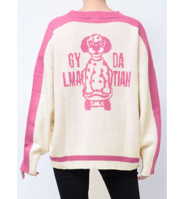 GYDA「GYDALMATIAN BICOLORニットトップス」|ニット・セーター|