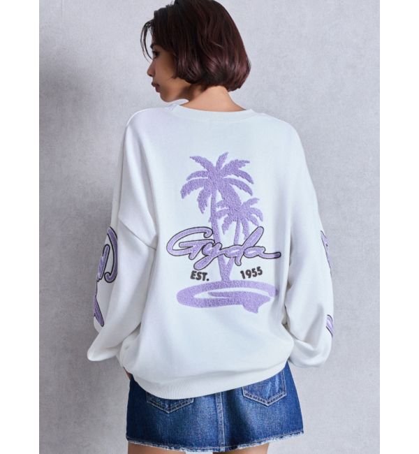 GYDA「palm tree Gydies Lovingサガラスウェットトップス」|スウェット・ジャージ|