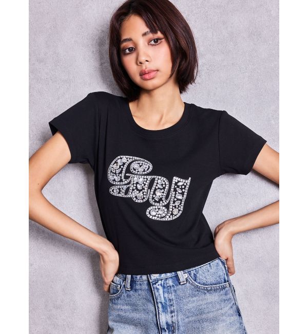 GYDA「gy bijou Tシャツ」|Tシャツ・カットソー|ブラック