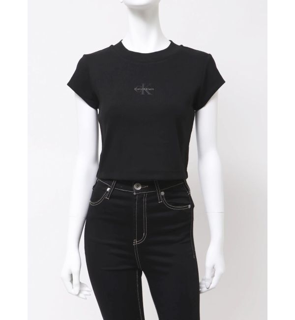 GYDA「Calvin Klein MONOLOGO BABY RIB TEE」|Tシャツ・カットソー|