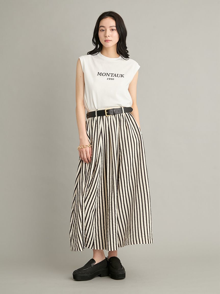 Mila Owen「グラフィックノースリーブＴシャツ」|Tシャツ・カットソー|