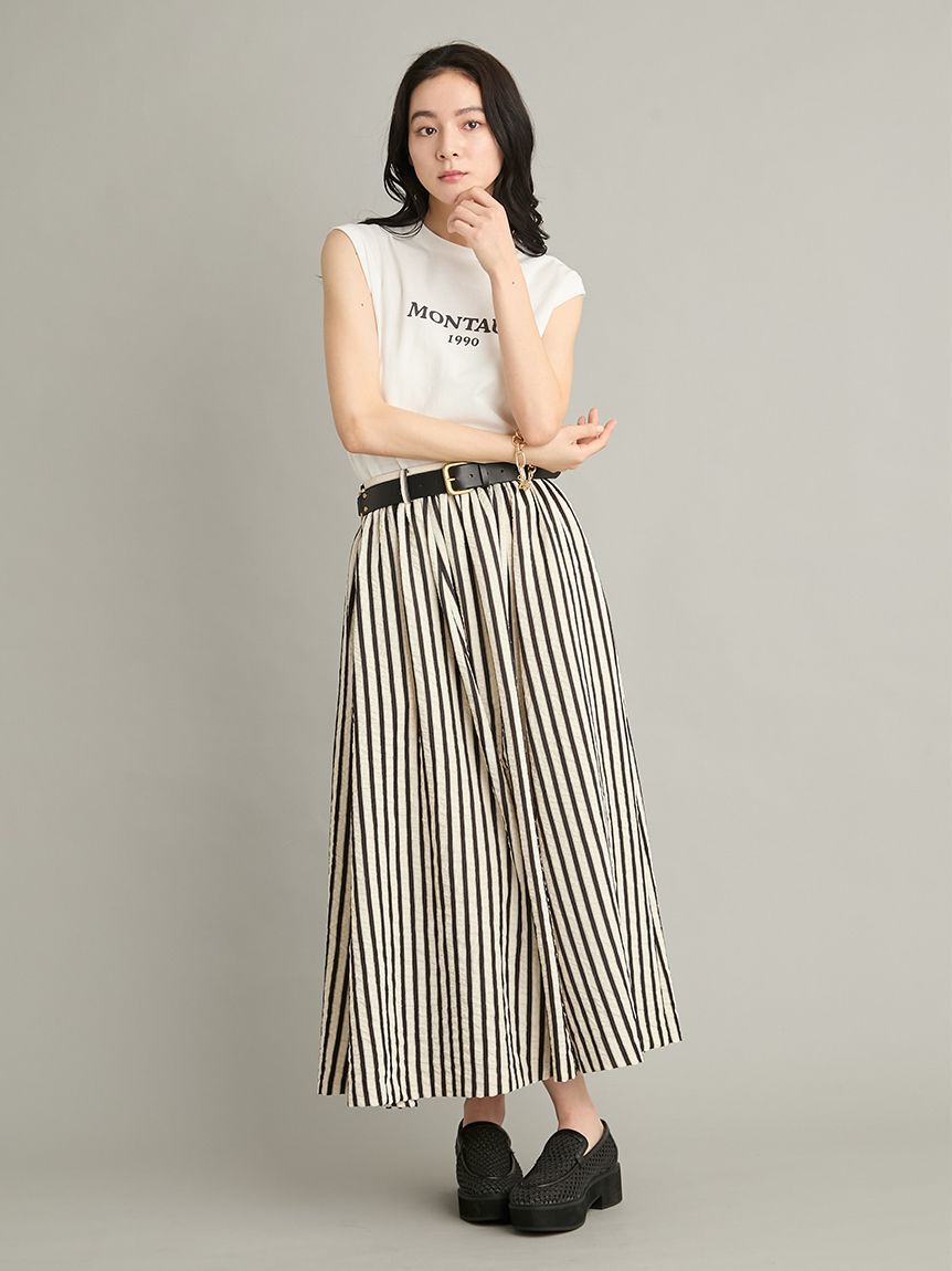 Mila Owen「グラフィックノースリーブＴシャツ」|Tシャツ・カットソー|