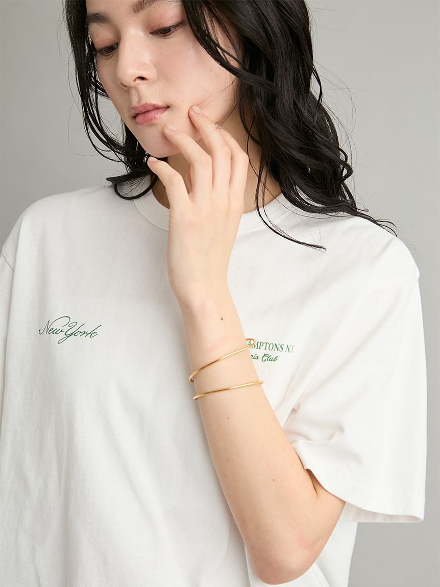 Mila Owen「【EVERYDAY PROOF JEWELRY 】ラインバングル」|ブレスレット・バングル|