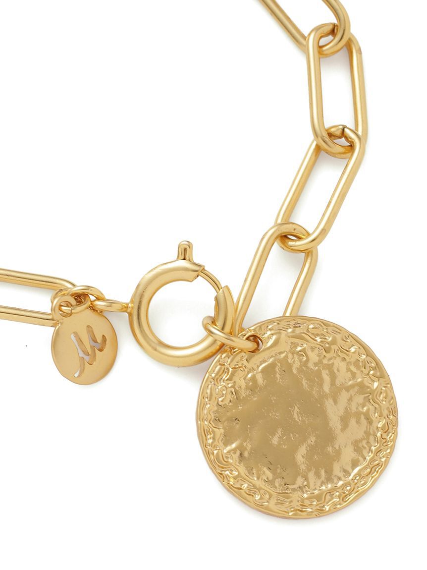 Mila Owen「【EVERYDAY PROOF JEWELRY 】コインスクエアチェーンブレス」|ブレスレット・バングル|