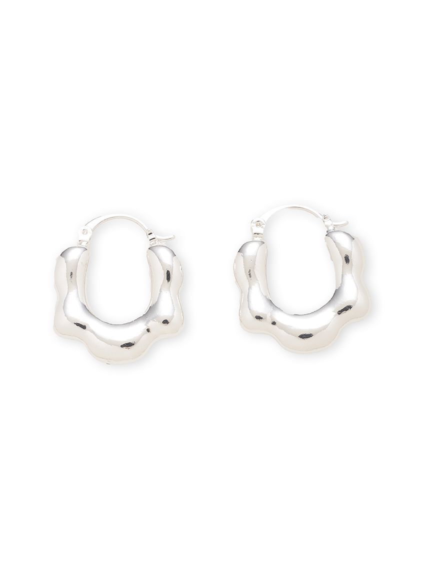 emmi atelier「フラワーフリルワンタッチピアス」|ピアス|