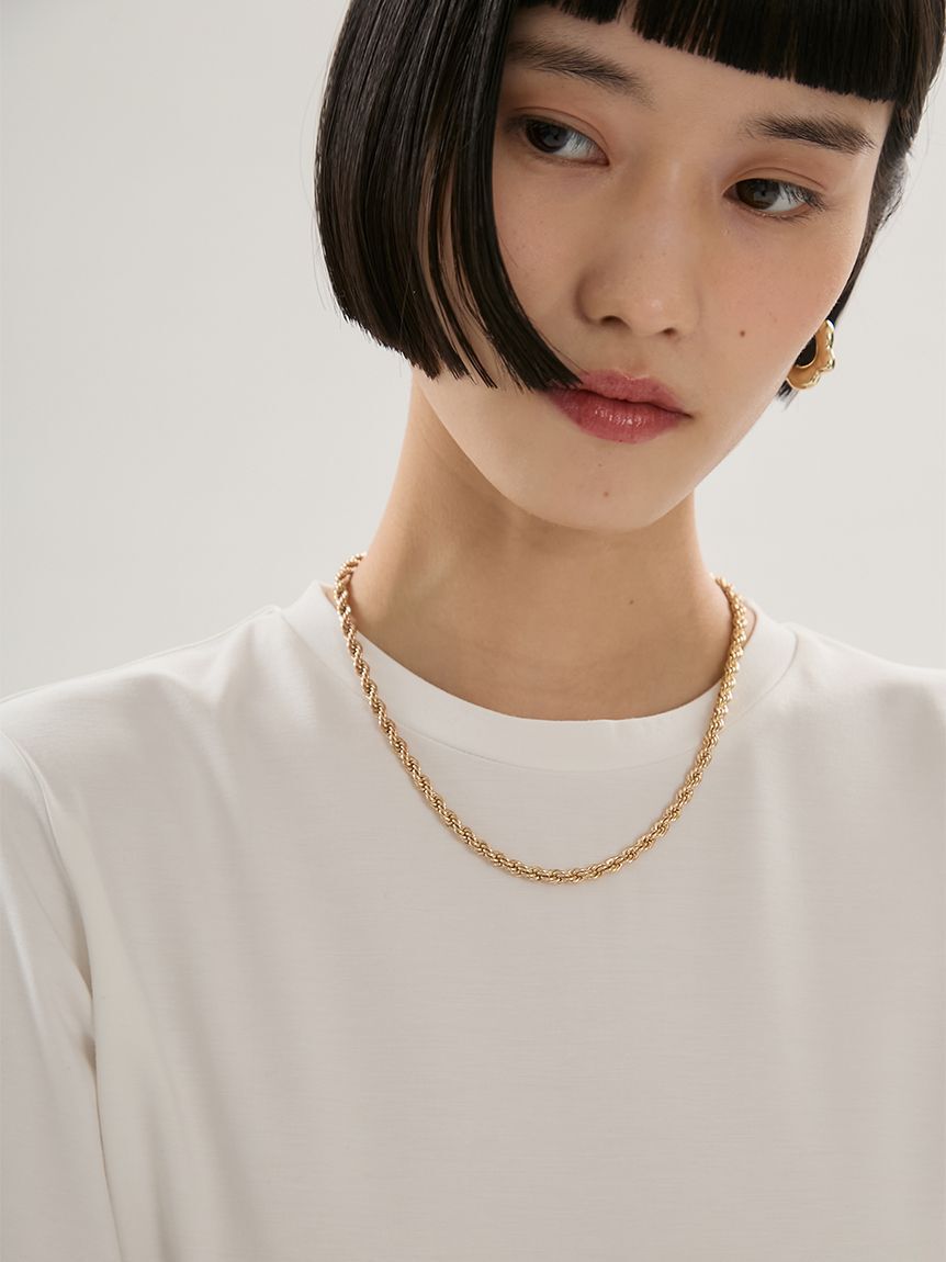 emmi atelier「ねじりチェーンネックレス」|ネックレス|