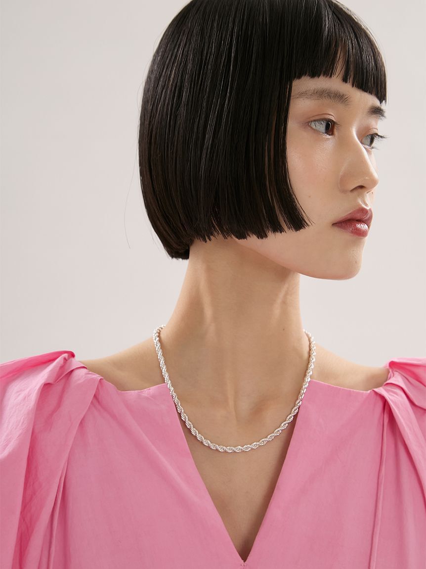 emmi atelier「ねじりチェーンネックレス」|ネックレス|