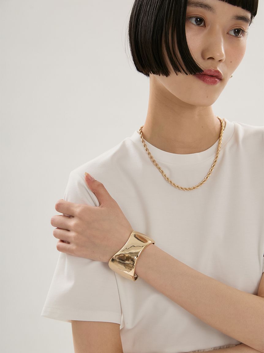 emmi atelier「ワイドデザインバングル」|ブレスレット・バングル|