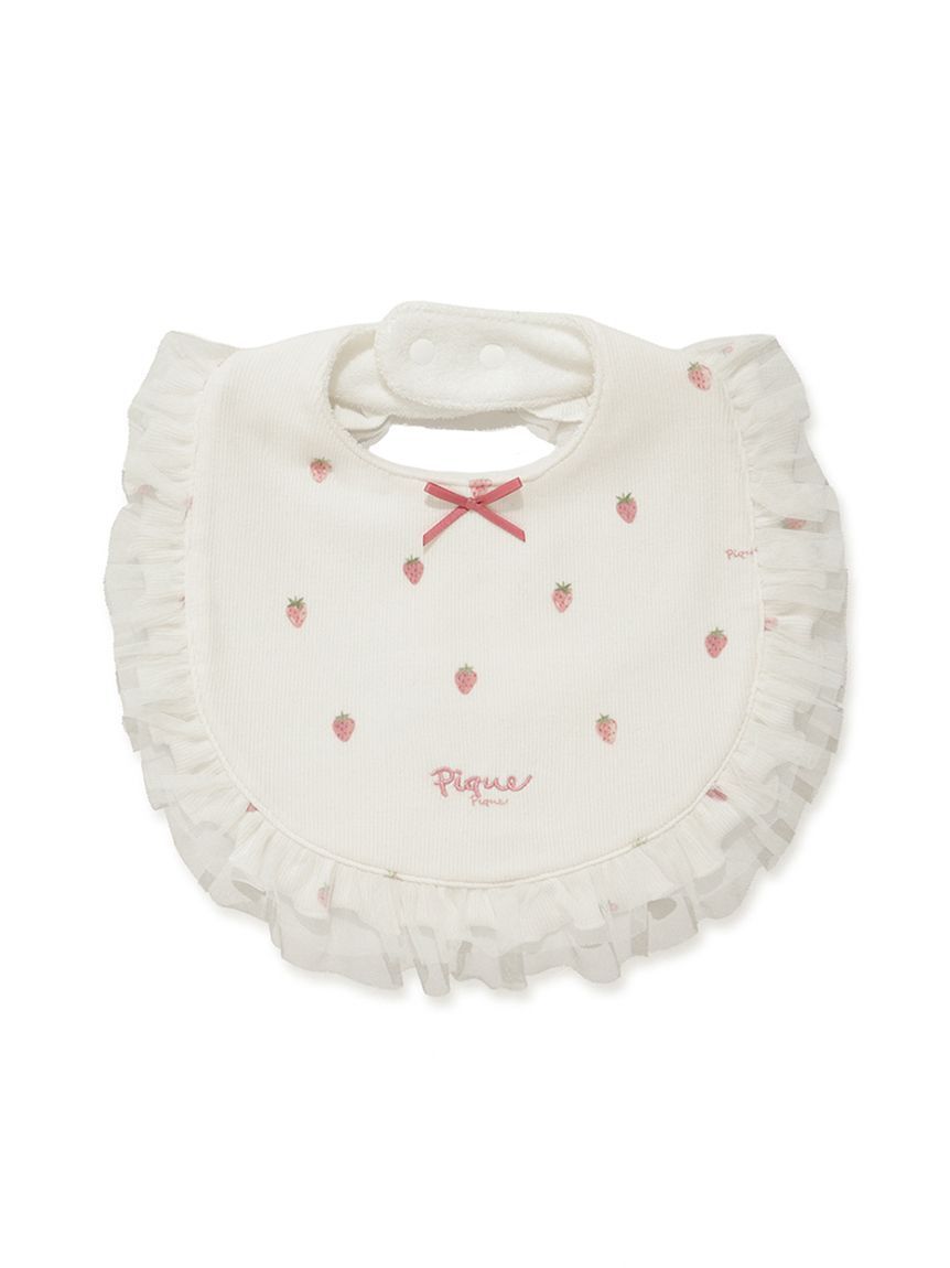 GELATO PIQUE KIDS & BABY「【ラッピング済み】【BABY】ストロベリー柄チュールロンパース&スタイSET」|その他ベビー用品|
