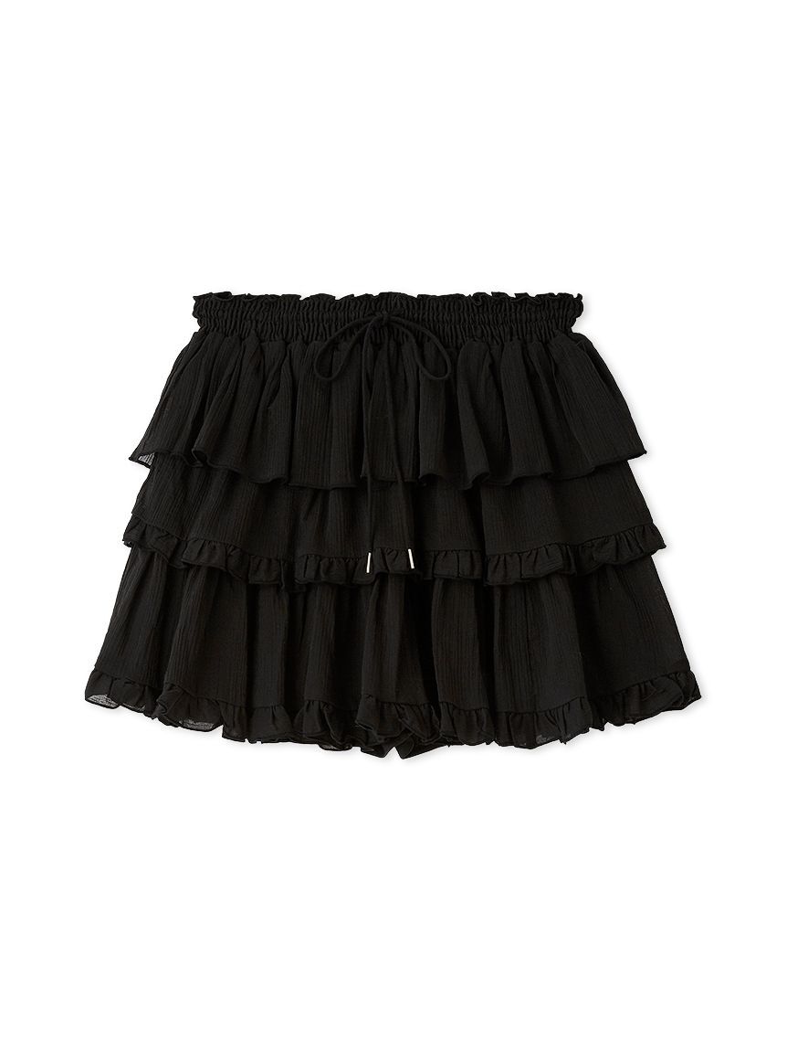 SNIDEL「フリルスカショーパン」|その他|BLK