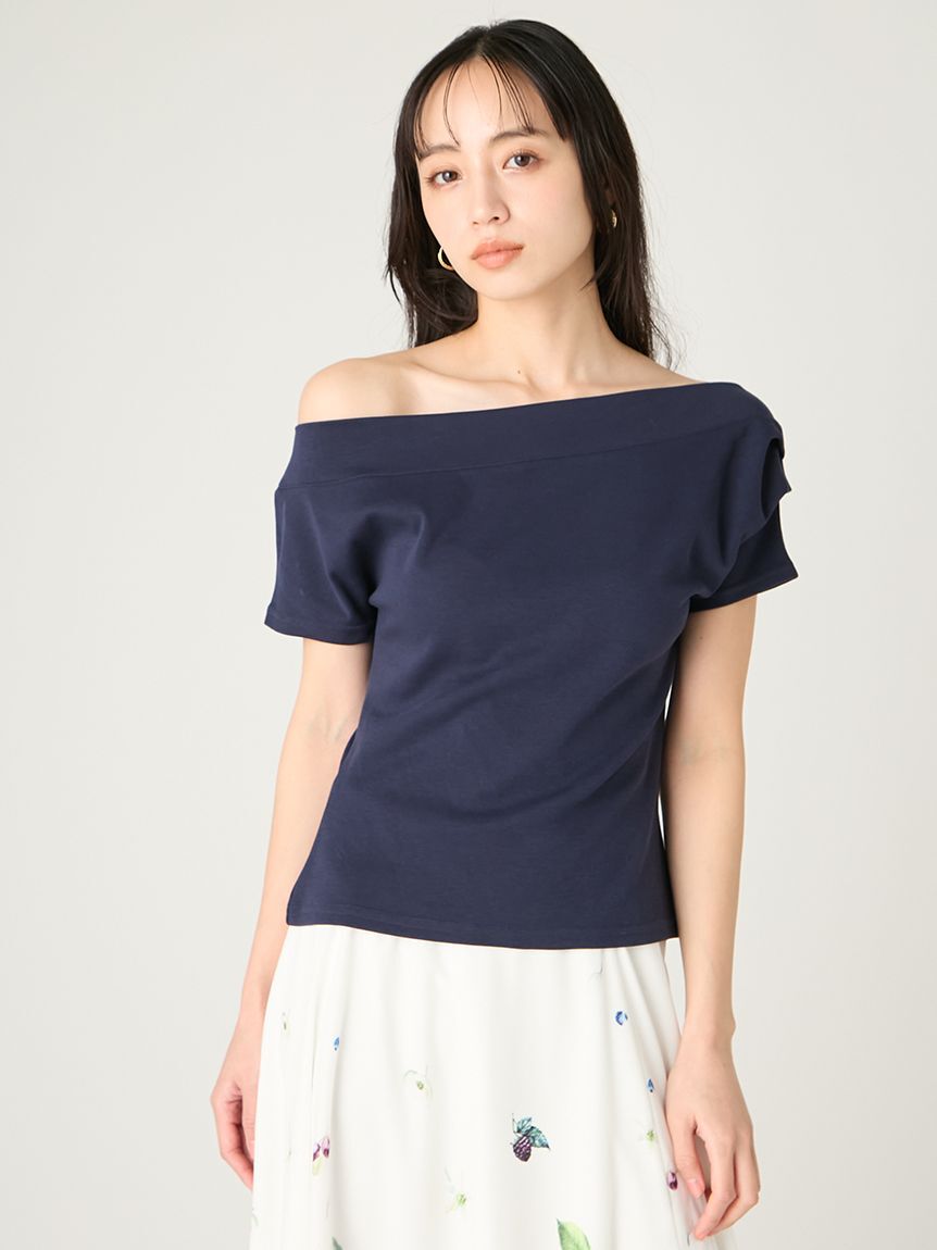 FRAY I.D「2wayオフショルカットソー／ウォッシャブル」|Tシャツ・カットソー|