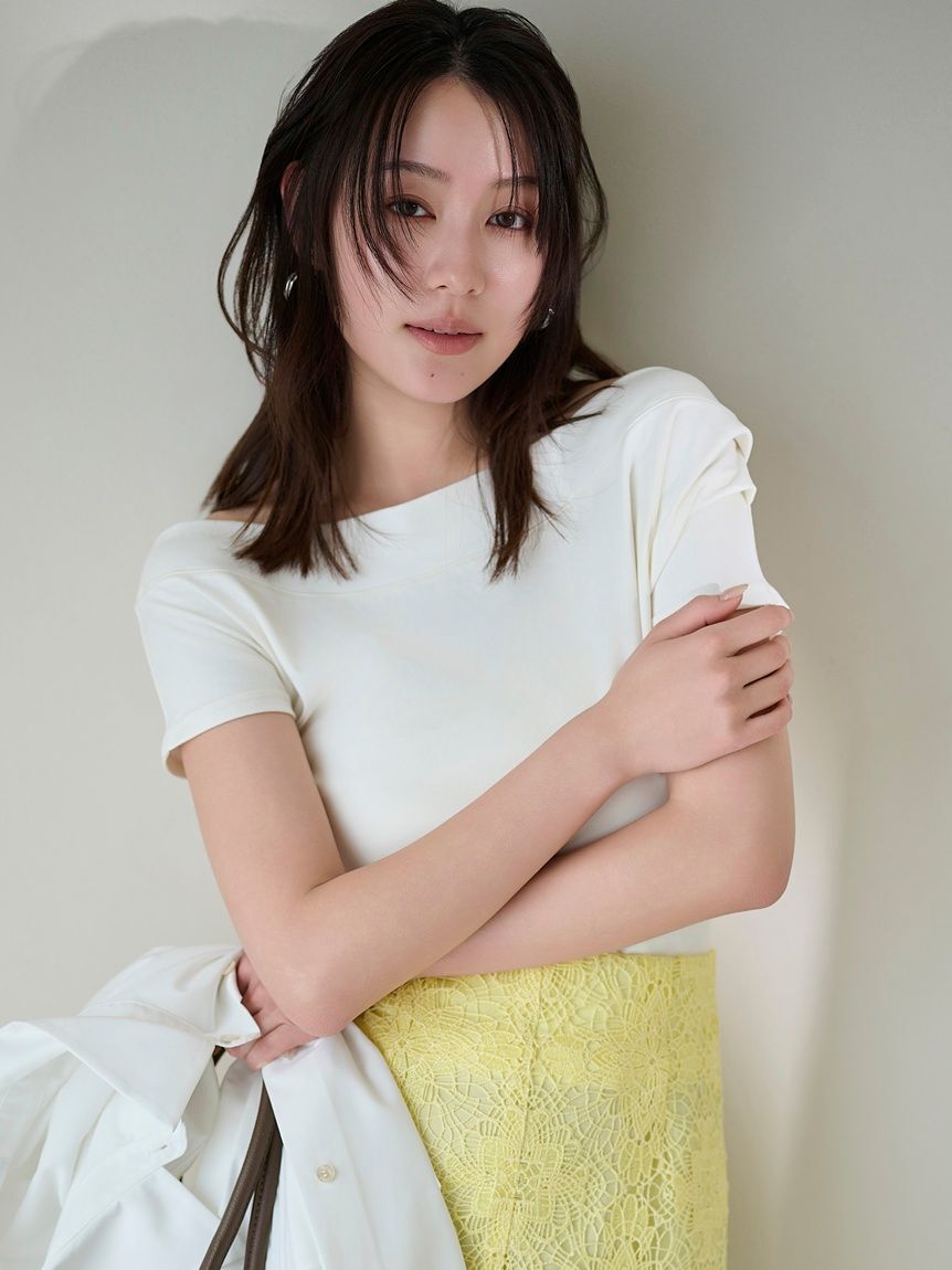 FRAY I.D「2wayオフショルカットソー／ウォッシャブル」|Tシャツ・カットソー|