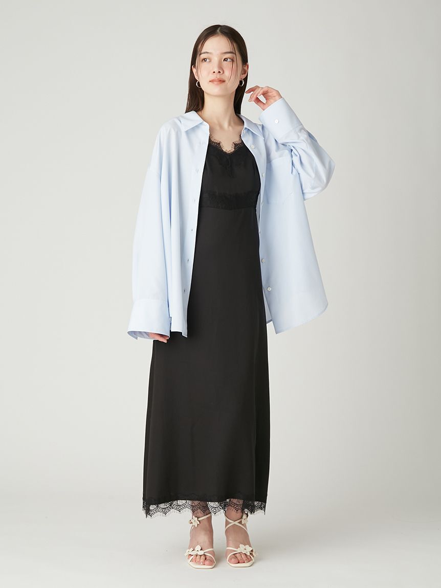 FRAY I.D「【LUMISHADE】オーバーサイズシャツ／ウォッシャブル・UVカット・防シワ・接触冷感」|シャツ・ブラウス|