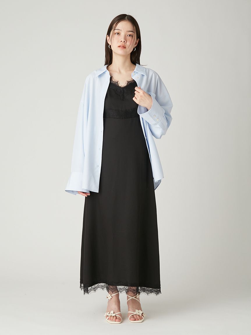 FRAY I.D「【LUMISHADE】オーバーサイズシャツ／ウォッシャブル・UVカット・防シワ・接触冷感」|シャツ・ブラウス|