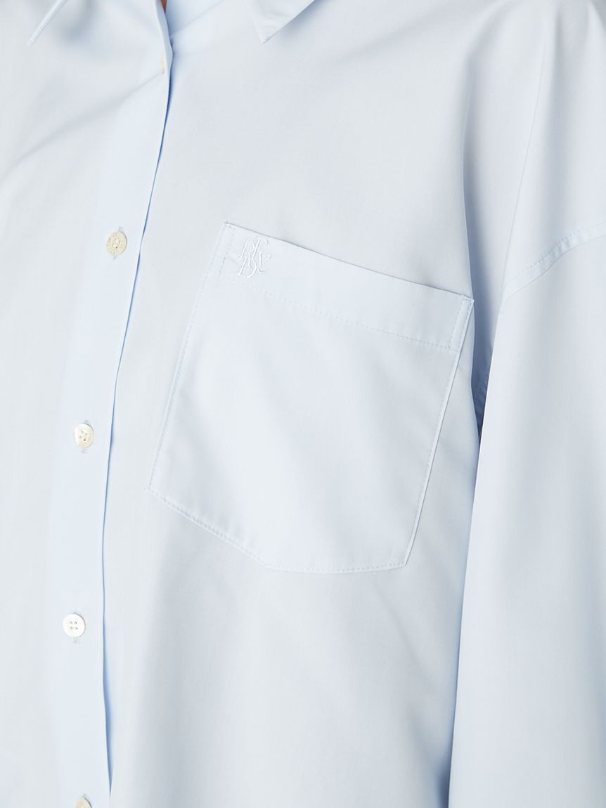 FRAY I.D「【LUMISHADE】オーバーサイズシャツ／ウォッシャブル・UVカット・防シワ・接触冷感」|シャツ・ブラウス|