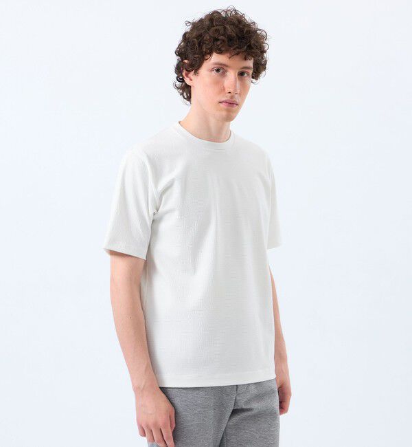MACKINTOSH PHILOSOPHY「サッカージャージ クルーネック半袖Tシャツ」|Tシャツ・カットソー|ホワイト