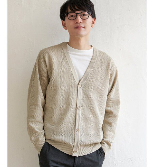 ikka「【2点セット】GOKU楽ニットカーデインナーセット」|その他|ベージュ