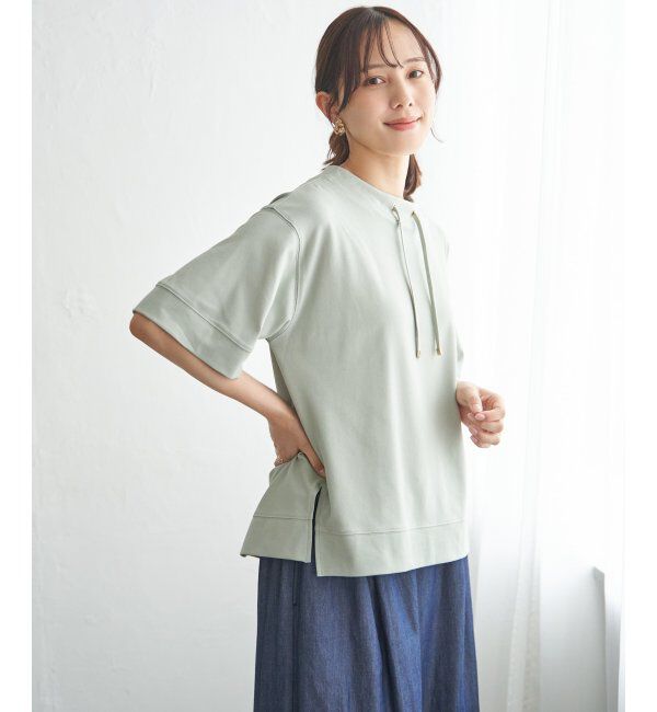 ikka「【接触冷感】鹿の子スピンドルプルオーバー」|その他|