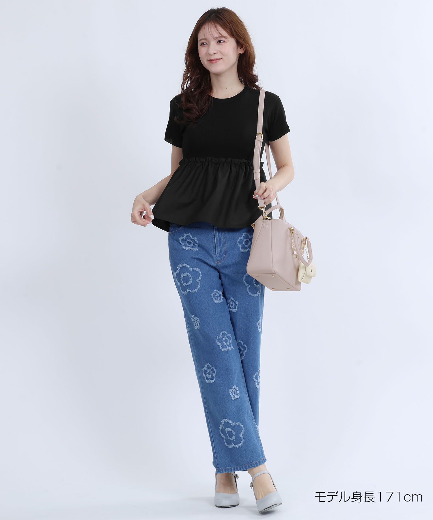 MARY QUANT「ペプラムドッキングニット プルオーバー」|Tシャツ・カットソー|