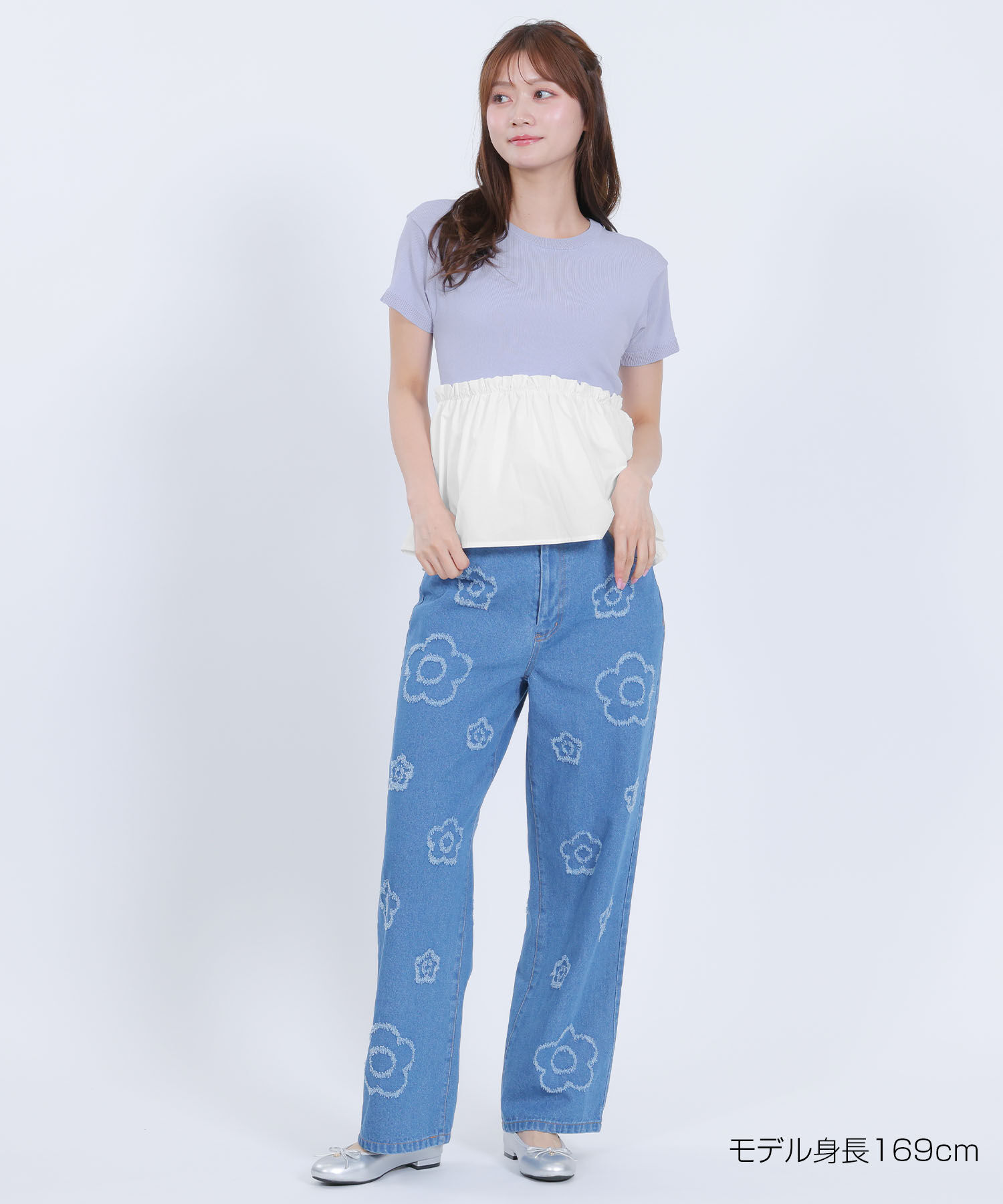 MARY QUANT「ペプラムドッキングニット プルオーバー」|Tシャツ・カットソー|