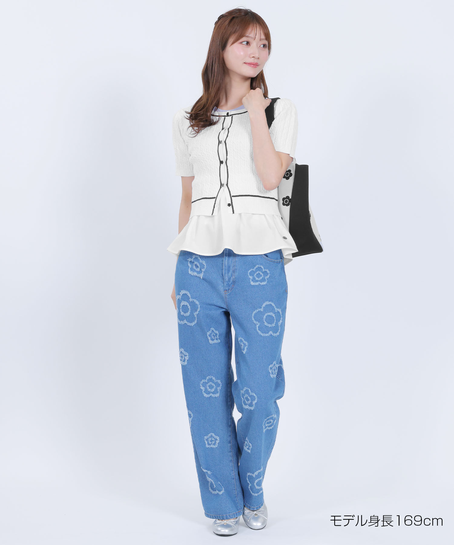 MARY QUANT「ペプラムドッキングニット プルオーバー」|Tシャツ・カットソー|