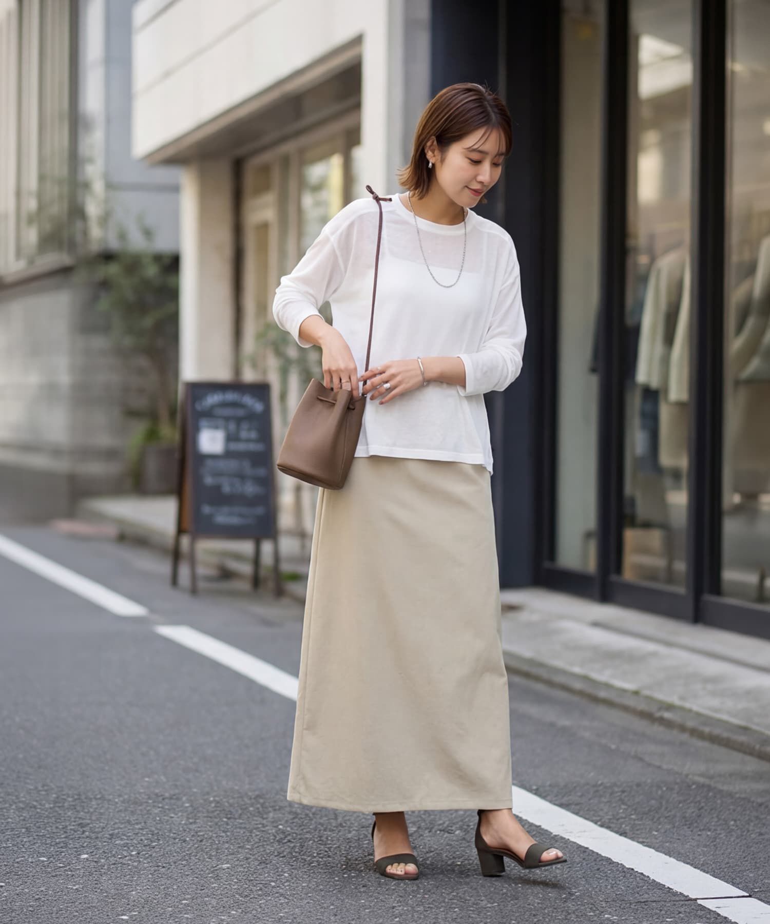 STYLE DELI「とろみ落ち感ニット編みカットトップス」|Tシャツ・カットソー|