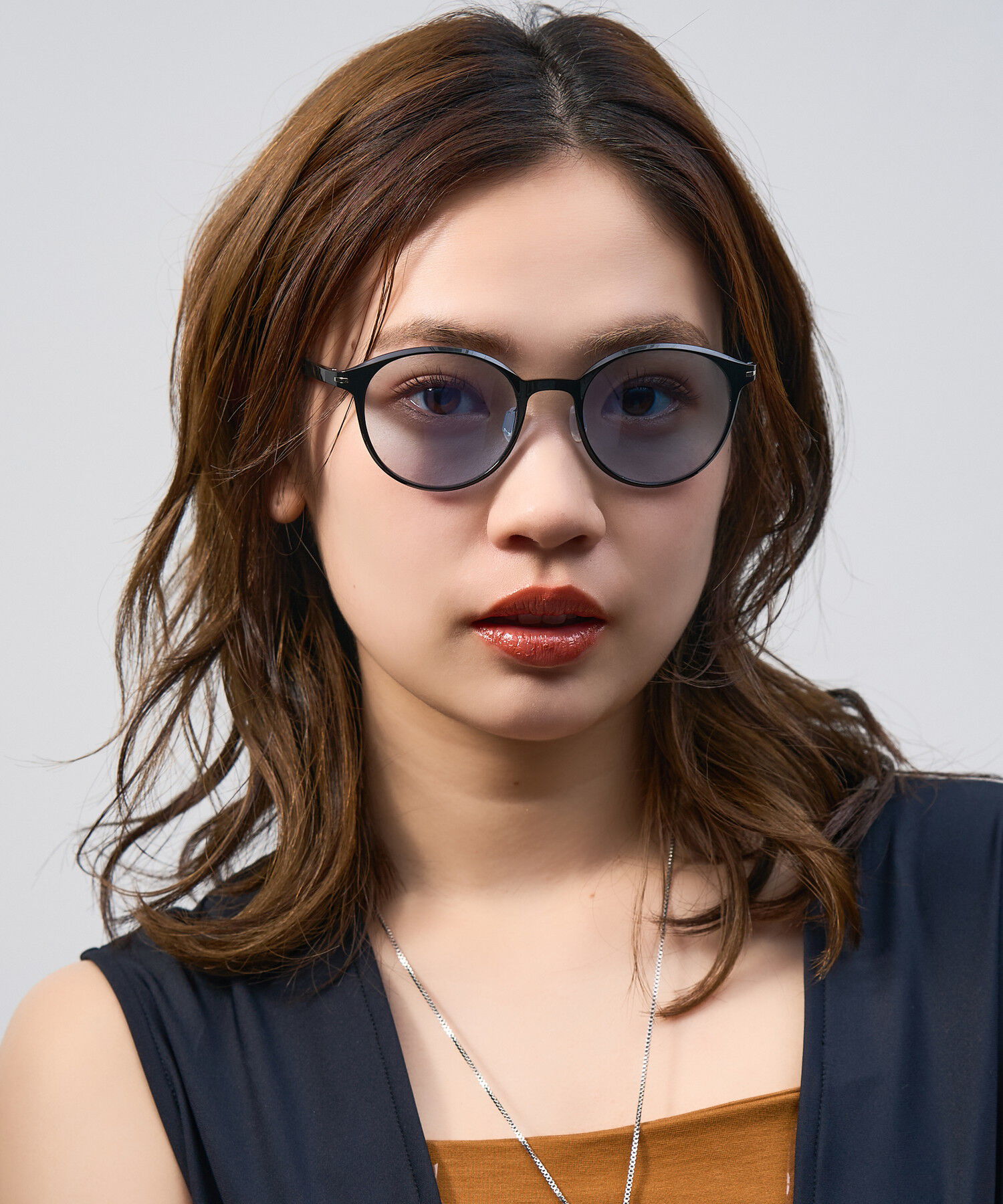  「Zoff | UNITED ARROWS ボストン型 サングラス クリアフレーム 軽量 UVカット ユナイテッドアローズ」|サングラス|