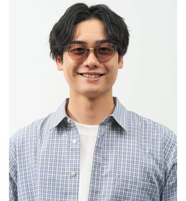  「【WEB限定】SUNCUTGlasses/UV100%CUT ウェリントン型 調光サングラス | 紫外線で色が変わる 紫外線対策」|サングラス|